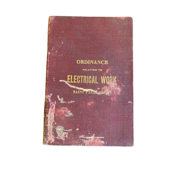 Ordinance Relating To Interior Electrical Work Hardcover Book - Picture 1 of 15